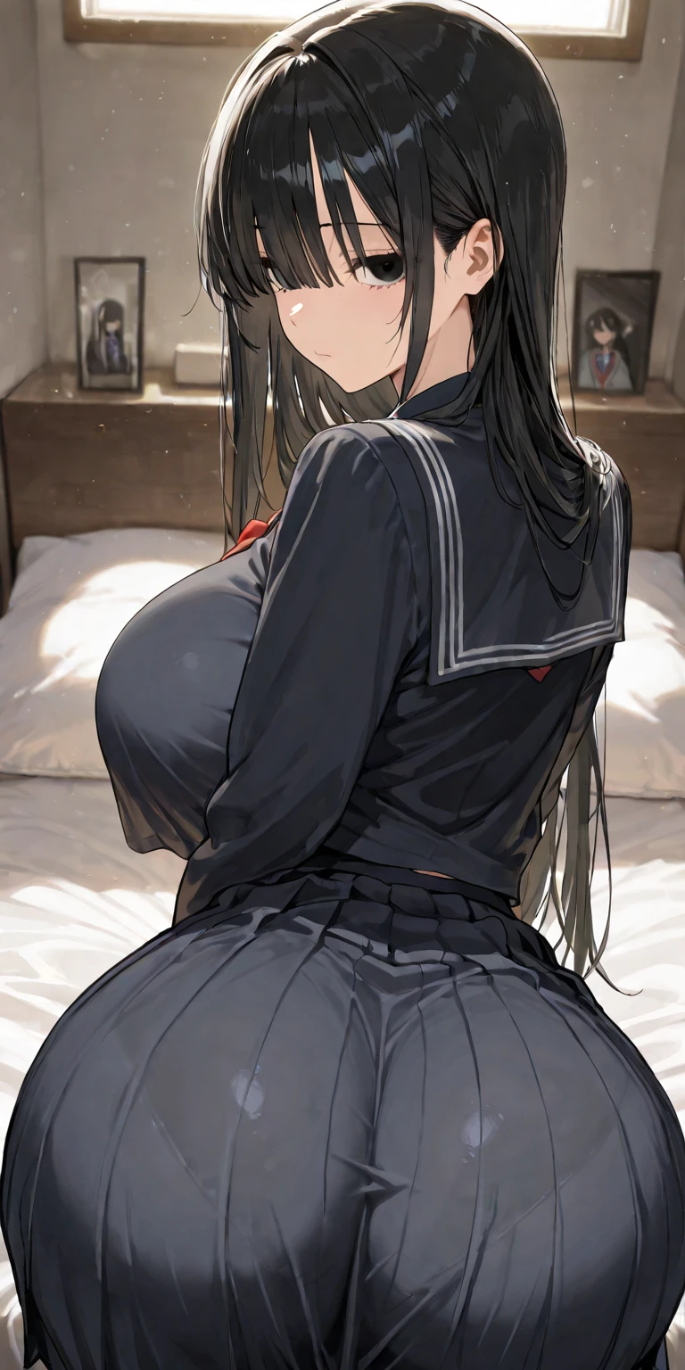 ((huge breasts))
((Very thick thighs))
((Very fleshy young woman))
(Tall)
(cleavage)
Black ponytail hair
Blue eyes
(lie down (and rest))
(((Shoot from front)))
(Japanese school uniform)
(white (business) shirt)
(Black mini(school)skirt)
Japanese
Tokyo city
tatami mat