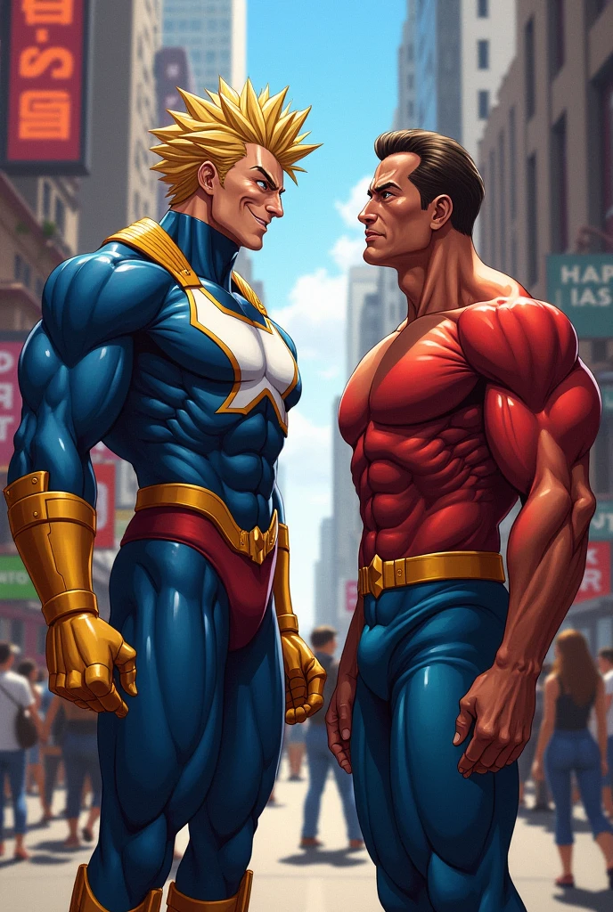 2heads:1.5, 1man, (((2heads))), platinum brunette german, detailed bugeyed, blue eyes, fit, double chin, medium build,wide torso,47 years old, in a steamy gym locker room, wearing a speedo, very wide shoulders , sweaty, glistening skin, extra wide hips, tiny waist, (big bulge:1.3) , smiling,very detailed and realistic skin with some body hair on arms, looking at the viewer, bright lighting,, shot from below, full body, conjoined dicephalus