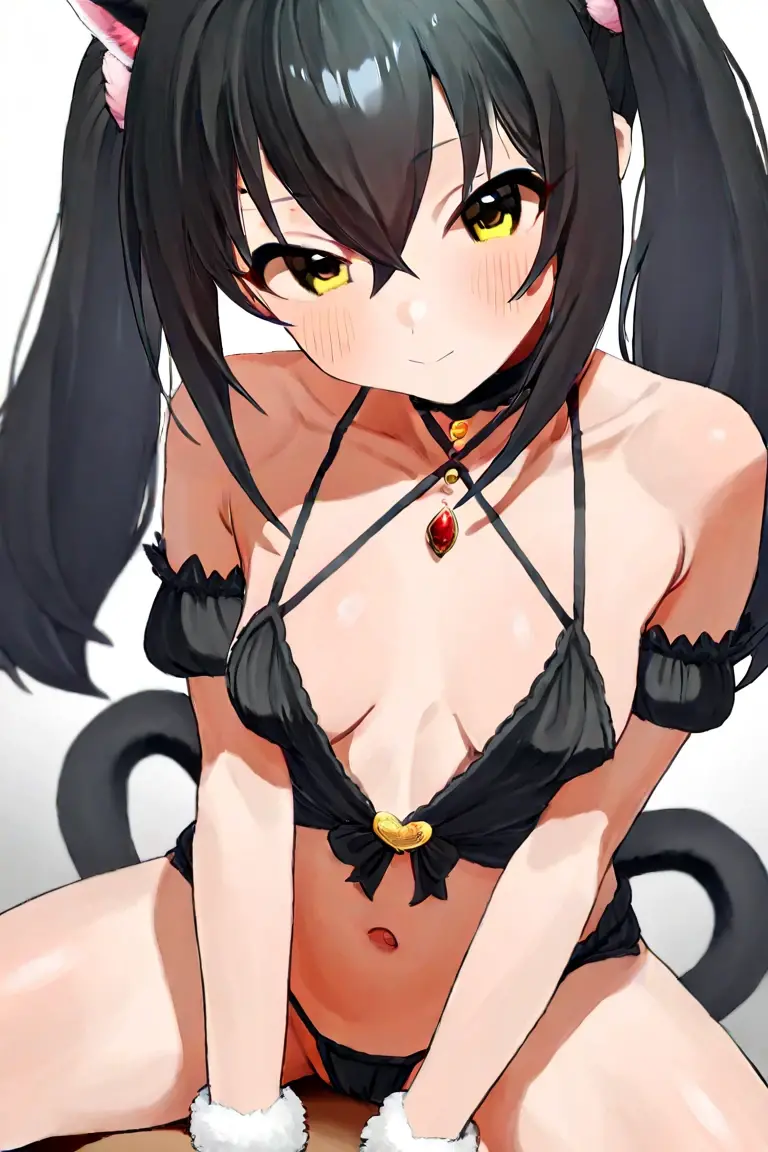 NSFW,masterpiece,Highest quality,High resolution,Super detailed,Yukinoshita Yukino\(My Youth Romantic Comedy is Wrong as Expected\),Black Hair,Long Hair,Light blue eyes,High quality sexy micro bikini,Halter neck,Cat ears headband,Cat's Tail,Small breasts,Face in love,Embarrassed,blush,(Ahegao),beach,Palm tree,Beach parasol,Beach House,(Big man),Pick up a girl,Cat Pose,squat,Spread your legs,Erect nipples,(Squirting),Spectacle,(Sex slave)
