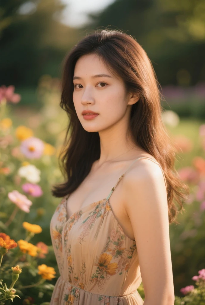 ((Exposing breasts 1.6))),(((Exposing breasts 1.6))),(((Exposing breasts 1.6))),masterpiece, Highest quality, 8k, Absurd, Beautiful medium long bob hair,Woman in her late 20s, That shy expression is cute, (Sensual Style),((Seven episodes were filmed................1.4)), (Nude 1.5), No makeup, The near road and the far road, Written boundary depth, Surreal, High resolution, photograph, Sharp focus, Face lamp, Dynamic Lighting, highest detailed, ,Extreme detaileds、Super detaileded、detailed、Real Skin、elegant features、Positive and optimistic、(The background is a colorful flower field)