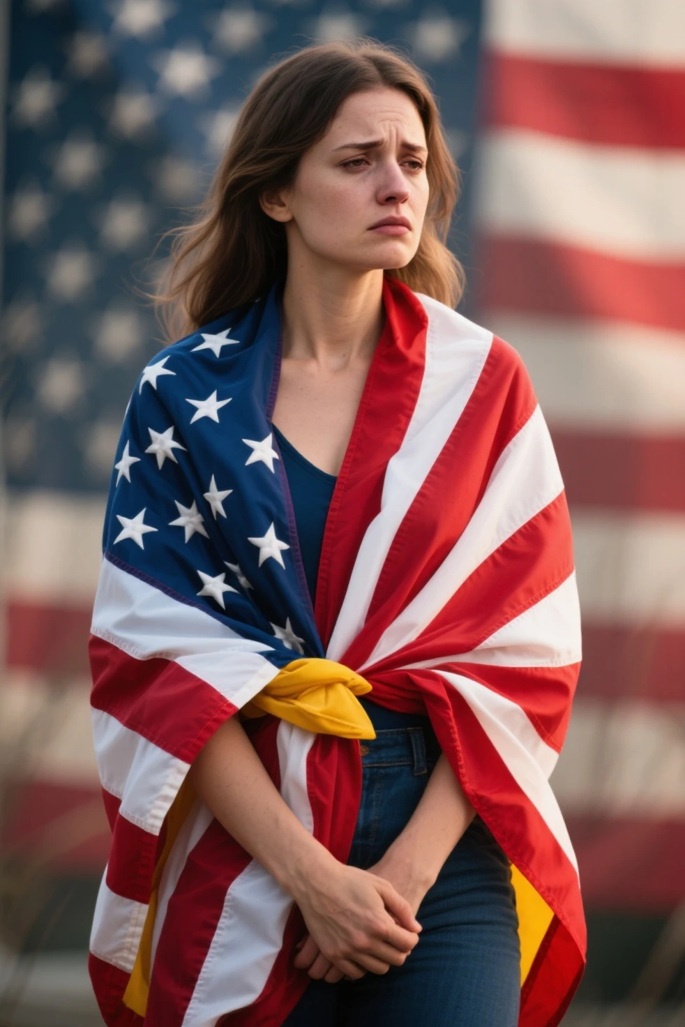 high quality,4k,8k,highres,masterpiece:1.2,ultra-detailed,realistic:1.37,portrait,politics,president,Donald Trump,confident expression,patriotic,america,white house lawn,american flag,waving flag,kicking alien butt,determined,leading figure,heroic posture,vivid colors,sharp focus,professional lighting,strong stance,powerful,engaging eyes,expressive facial features,detailed hair,flag flying in the wind,energetic movement,background full of stars,Eagle flying,profound impact