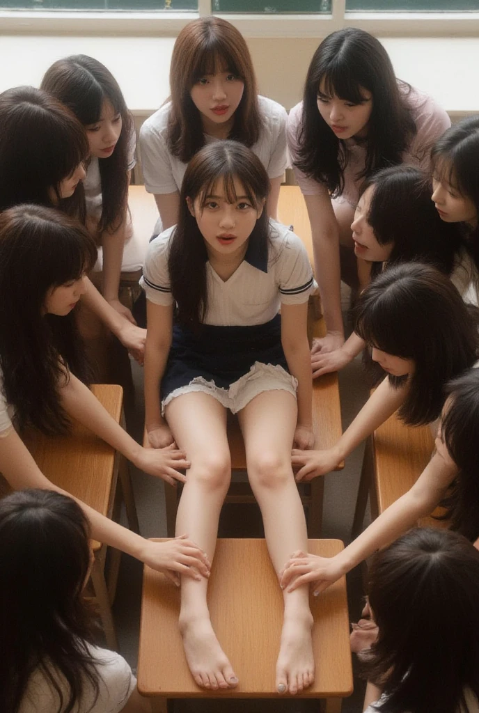 ((No clothes))、Beautiful Japanese woman in her early s、Beautiful legs、Long, slender legs、Convention Hall、11 year old girl、(Pubic hair is visible)、Beautiful nipples、Beautiful pubic hair、((Crouching))
