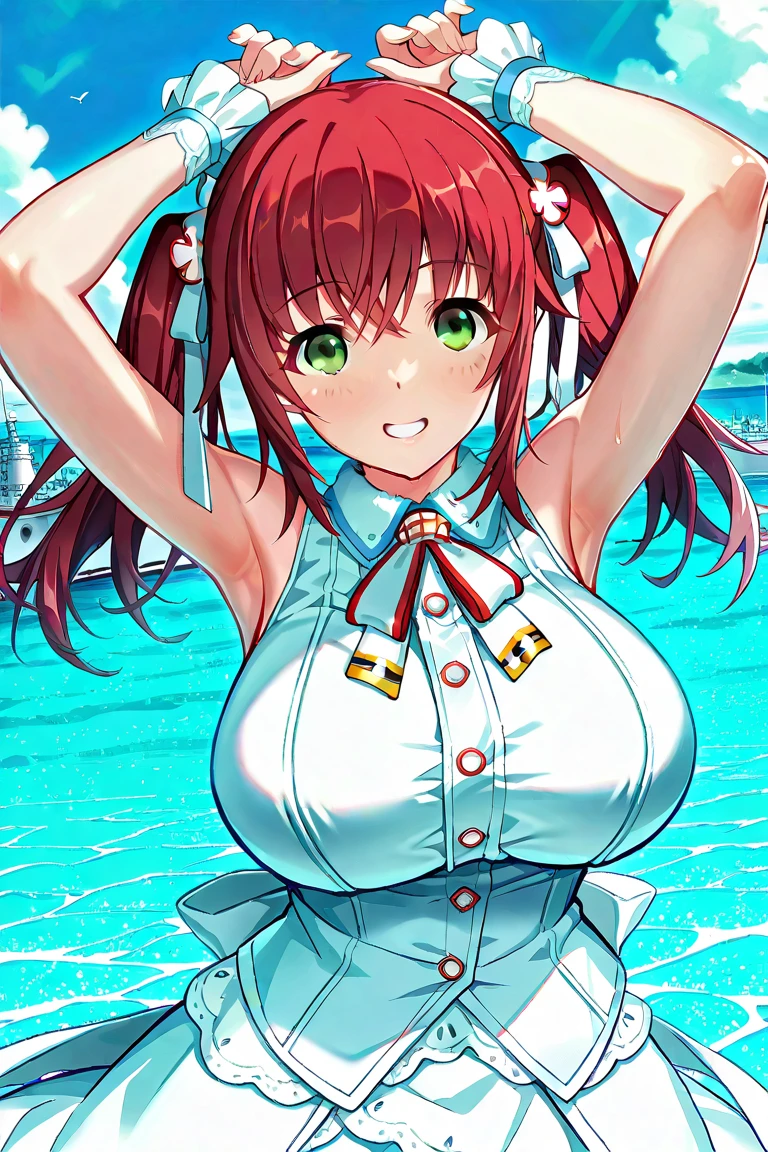 (((nude))), ((thick)), shot from far, nipples, bathe, at river, forest, wet skin, 1girl, busty, pink hair, blue eyes, ((huge tits)), twintail hair, blue eyes, upperbody, white background, emotionless, light, wind, floating hair, ((look at camera)),