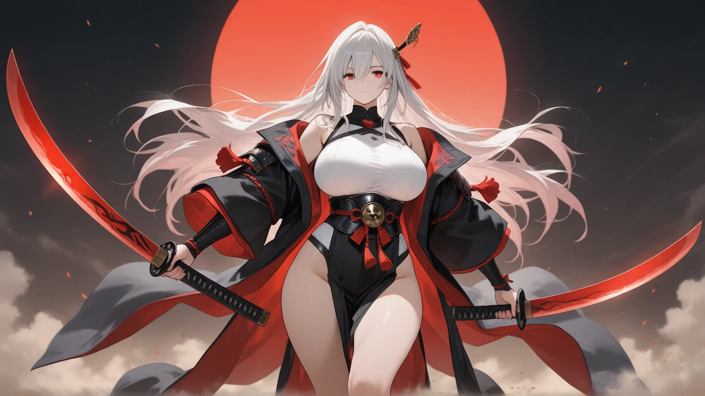 Graceful legs、long thin legs、thighhighs and skirt、long legged、Very beautiful slim legs、Very beautiful long slim legs、Walking、nice leg、good hips and long legs、Beautiful legs、cleavage of the breast、Colossal tits、 Gentle face、(Girl with a long Japan sword:1.2)、scabbard、Silvery hair、((Shrine of Japan、Colored leaves、torii gate:1.2))、Angle from above、Zoom to face、(Raw photography、top-quality)、(realisitic、Photorealsitic:1.3)、masterpiece、extremely delicate and beautiful、A highly detailed、nffsw、Unity、2k wallpaper、astonishing、finely detail、浅笑、Highly detailed ticker Unity 8k wallpaper、