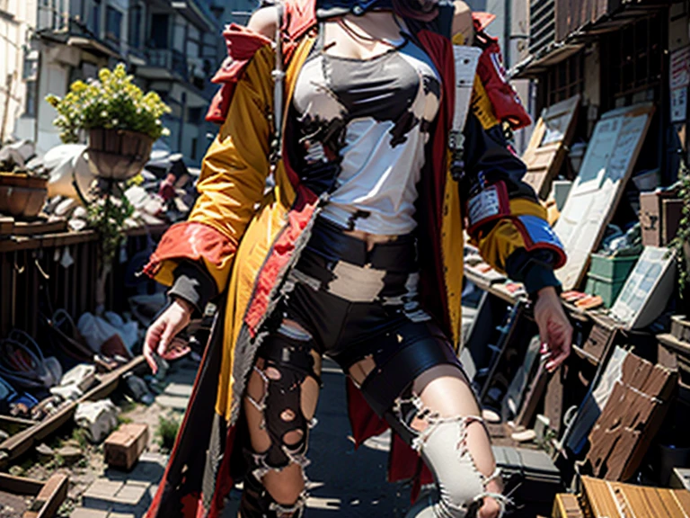 War-damaged clothing