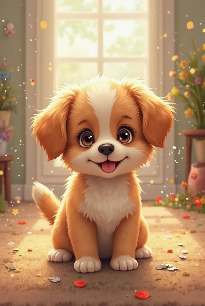 A cute puppy