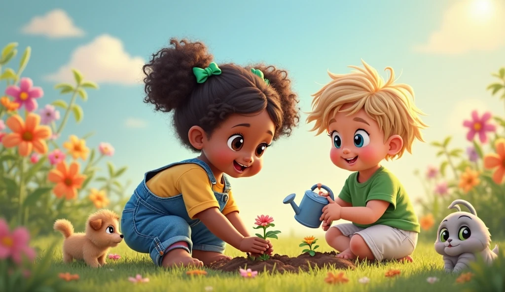 Eco-friendly education focused on the field of landscaping and gardening for children aged 6-10  -  "flowers"