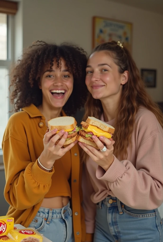 blond woman sitting at a table with a boy eating a sandwich, festival, serving burgers, eating burgers, very tasty, eating a burger, with a kid, wining, yummy, eating, candid shot, anna nikonova, healthy, having a good time, burger, szekely bertalan and lotz karoly, alina ivanchenko, eating garlic bread