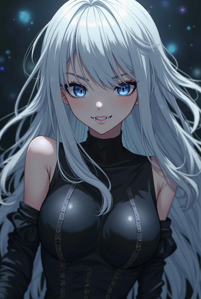 (((Best quality, 8k, Masterpiece: 1.3)), ((best quality)), ((masterpiece)), (detailed), perfect face, horns, crazy eyes, devil pupils, heterochromia, crazy, yandere, Demon girl with goat horns, heavily decorated bodysuit, demon world, underground, dim light, blue hair, gradient hair, crescent earrings, queen, wide open chest, gemstones, diamonds, sapphires