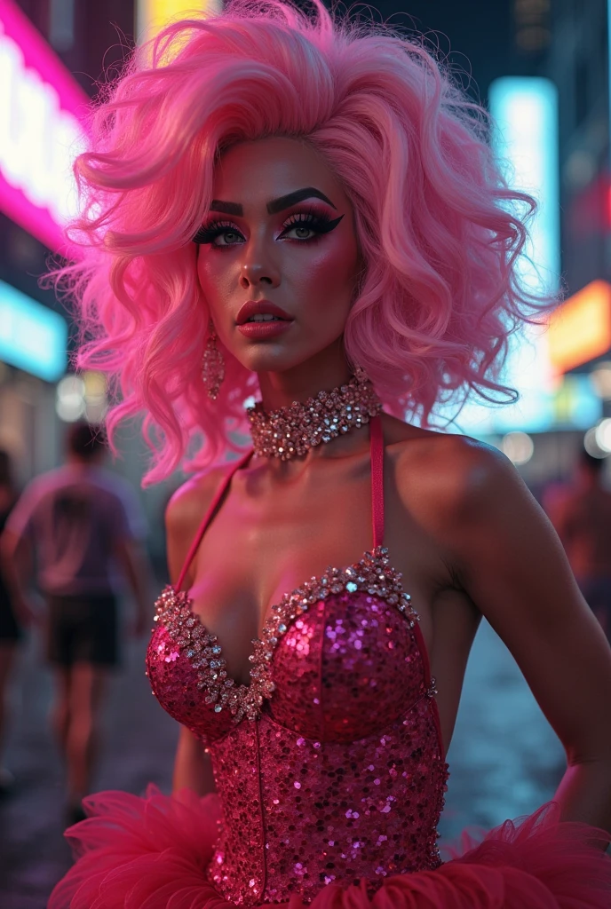 bonitinho Bunny,(((20 anos de idade))),((Coelhinho de anime com cabelo rosa de cauda dupla muito fofo e lindo andando pela rua)),(((coelhinha,Antro Furry bonitinho,coelhinha))),(((orelhas de coelho,bunny ears on her head,Grandes orelhas de coelho))),
((seios grandes e cheios))), (((fuchsia hair:1.35,fuchsia hair curto,Cabelo interno colorido,ear breathing,))),((Heterochromia, I1 Fuchsia, Olho 2 Rosa, olhos perfeitos, de olhos voltados para cima:1.3, lindos olhos detalhados, lindo olho finamente detalhado:1, grande destaque nos olhos:1.2, olho puxado)), (((pele brilhante:1.5,pele brilhante: 1.5,pele bronzeada,pele brilhante,pele muito brilhante,corpo brilhante,plastic glitter skin,pele brilhante exagerada))),(dedos delicados e detalhados,Corpo detalhado,detailed arms,human hands, detailed hand),
bonitinho,resultado final,,erotic,nsfw,
zetai ryouiki,roupas reveladoras,mostrar a pele,((Camisetas rave, Camisa fluorescente, Minissaia rave,Visible lace handle)),(Vestindo uma fantasia de rave:1.3,Roupas rave,seminu,com pouca roupa,),(traje detalhado,roupas detalhadas),
(dynamic pose:1.0), foco apenas, centrado, scale to adjust dimensions, rule of thirds,
ao ar livre, ((night vision)), (Fundo de rua noturna cyberpunk: 1.5,dark sky,becoway, beco,nuvens grossas, fundo detalhado:1.25),
(Melhor qualidade), (high resolution), (sharp focus), (ultra-detalhado), (extremamente detalhado), (High quality art), 8k_Papel de parede, (8k HDTV CG),(Very fine 8k CG), ((hyper super ultra detailed perfect piece)), perfeito, (((mesa))), illustration, cores vibrantes, (Convoluto), alto contraste, Selective lighting, Double exposure, nffsw (high-range dynamics), Post-processing, desfoque de fundo, empinando o bumbum