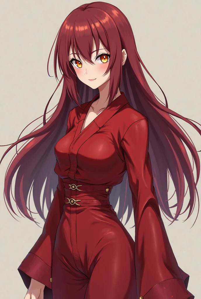 anime girl with red hair and black dress standing in front of a door, seductive anime girl, anime girl wearing a black dress, rias gremory, marin kitagawa fanart, ((wearing aristocrat robe)), she has red hair, erza scarlet as a real person, anya from spy x family, cute anime waifu in a nice dress, with red hair