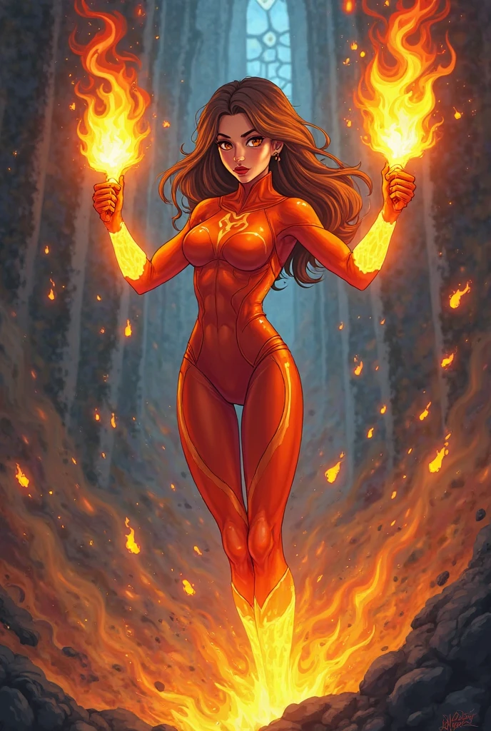 full body, phoenix girl, strapless bodysuit
