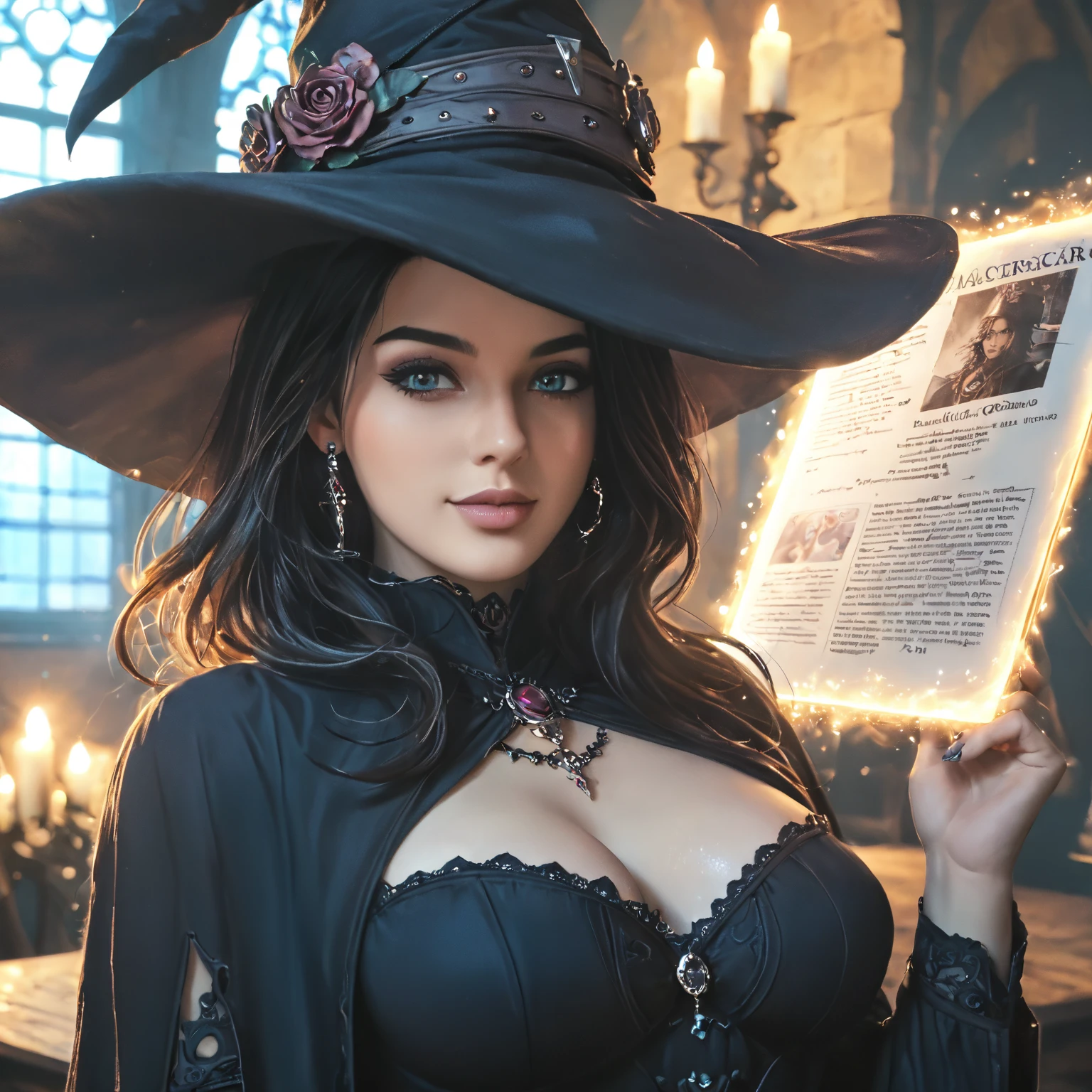 Lucy Pinder, portrait, Witch