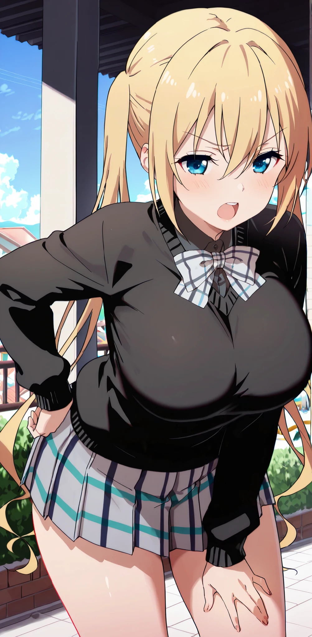 (8K、Highest image quality、highest quality、masterpiece)、detailed face、((1 baby girl))、braid hair、long hair、blunt bangs、blue eyes、angly、(())、((huge breasts))、((see through Colored camisole))、red school bag,minimum skirt、((black pleated skirt))、((micro skirt lift)、cowboy shot、((in the outdoor background)),((see through)),((nipples)),((nipples visible)),((squatting)),((spread legs)),((wet)),((show off pussy)),((((pretty girl)))),(((cute girl))),(Oppai girl),hand to penis,grab the penis,hand to penis,touch the penis,tekoki,Exposure,cum,penis into hand,hand to the penis,grab penis,Handjob,cum,semen,sperm,bukkake,cum on face,((penis ejaculates semen)),(((ejaculates semen))),school backpack,(((cumming on face))),((cum on face)),(mmf Double Handjob),(masturbation),((( masturbation))),