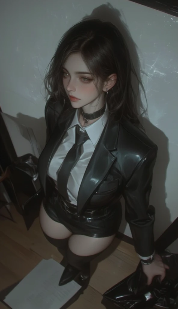 NSFW, 1boy and 1girl, photorealistic anime, Eva green 21ans, Eva Green, cheveux noir avec des reflets bleus, black hair, blue eyes, femme ultra sexy, BDSM HARD, femme dominante, severe woman, robe militaire en cuir, cravate, very long slim and sexy legs, corps parfait, bottes escarpins, cuissardes, small round silicon tits,(cheast 45C), ultra tight corset, full bodysuit in transparent tights, embellished tights, cabine de bateau en bois, fille prise sur le parquet, Doujustu Style, delicate sex scene, Photo, UK porn style, fille amoureuse, fille souffre, vulve baveuse, la fille se caresse délicatement le clitoris, black manicured nails, black nails, longs doigts fins et délicats, massive beauty spots, small nipples, Eva green prise sur le lit en missionnaire, Eva prise par devant, Eva lying on her back on the bed, Eva vous regarde amoureusement, knees raised, thighs apart, POV, hanches fines, POV, Eva is gently penetrated by the boy's turgid penis, Emma guides the boy's penis into her delicate, wet vulva, dim lights, ombres, contrastes,