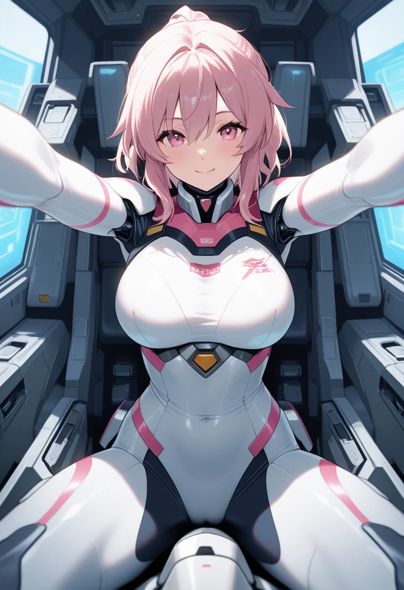 (masterpiece, best quality, 8K) ,cinematic lighting,(space, stars), sci-fi, futuristic spacesuit, helmet, 1girl, long purple hair in zero G, aqua eyes,breasts, generator on chest, figure in space,, parted lips, limb spread, wires, spacesuit open, high tech details, earth in background, blue glow,mind control, trance, (enraptured),nsfw, empty eyes,hypnoLora,<lora:ConceptBlankEyesHypnosis_v10:1>