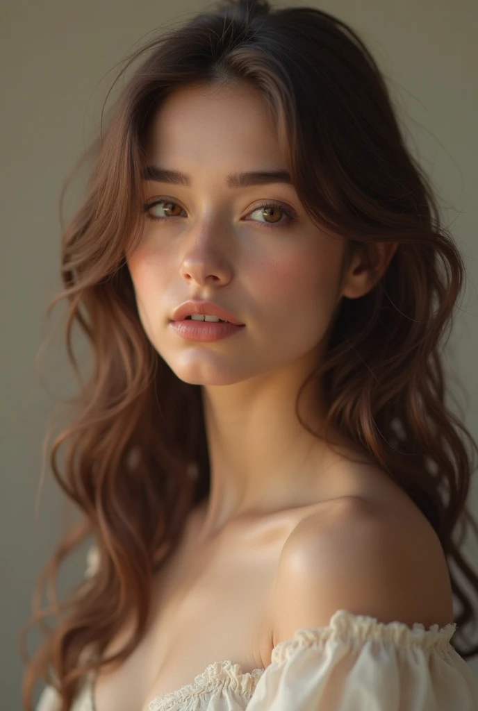 beautiful brunette woman