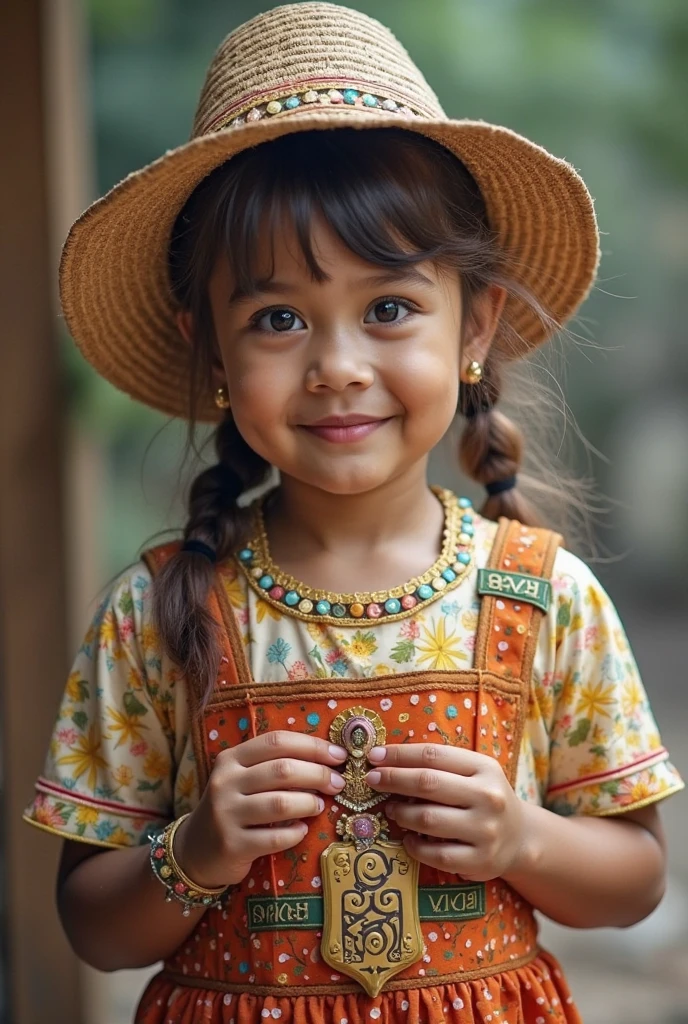 indigenous girl smiling