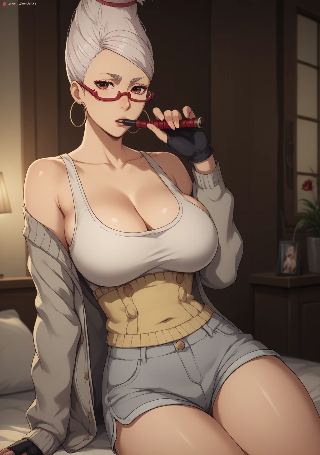 Delicate makeup Sexy body