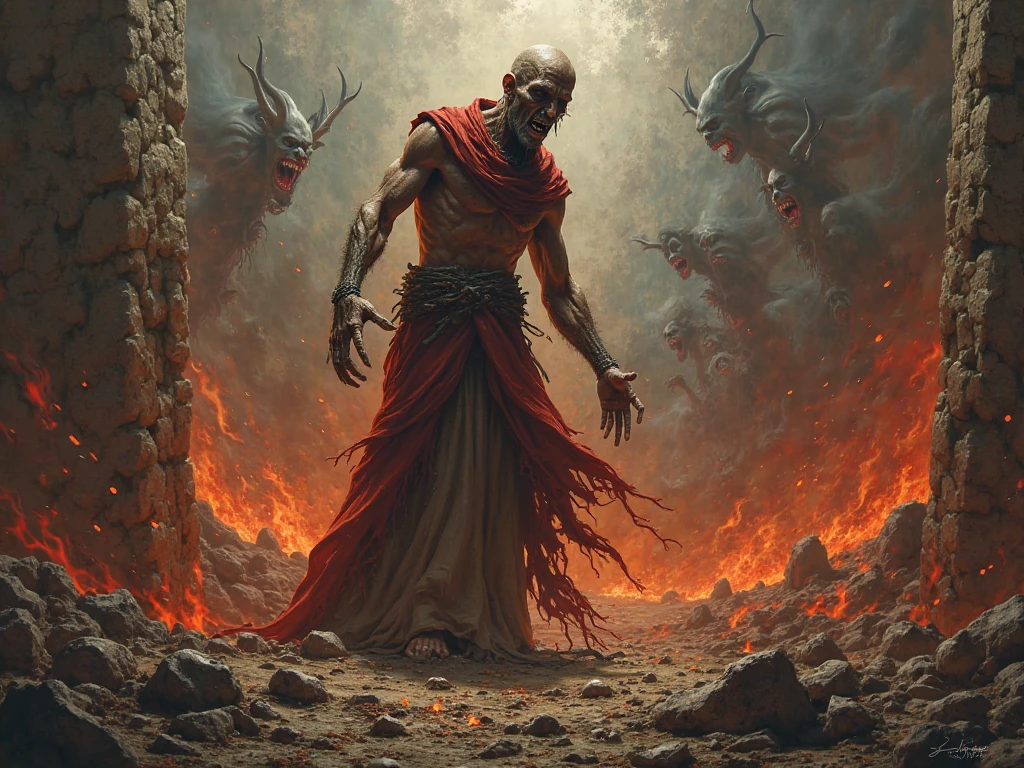 Souls in Hell at stage 7.