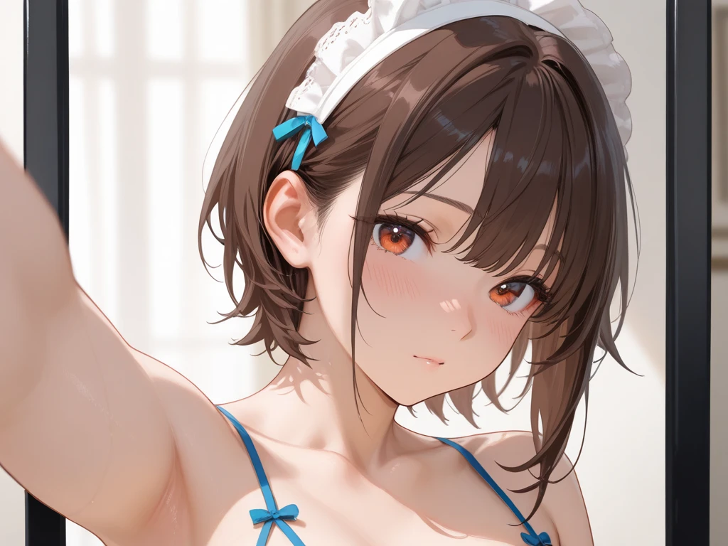 (masterpiece, best quality), 1girl, <lora:Lily:0.8> LilyIAS, blue shirt