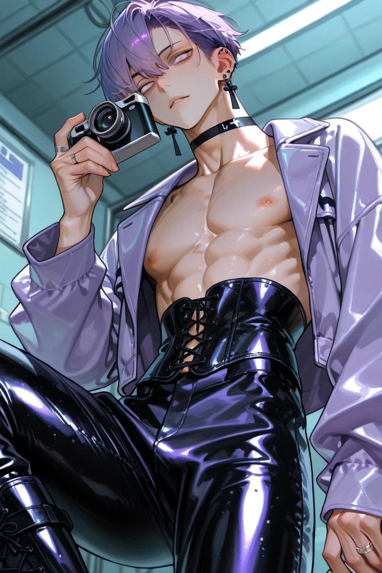 Boy undressing 