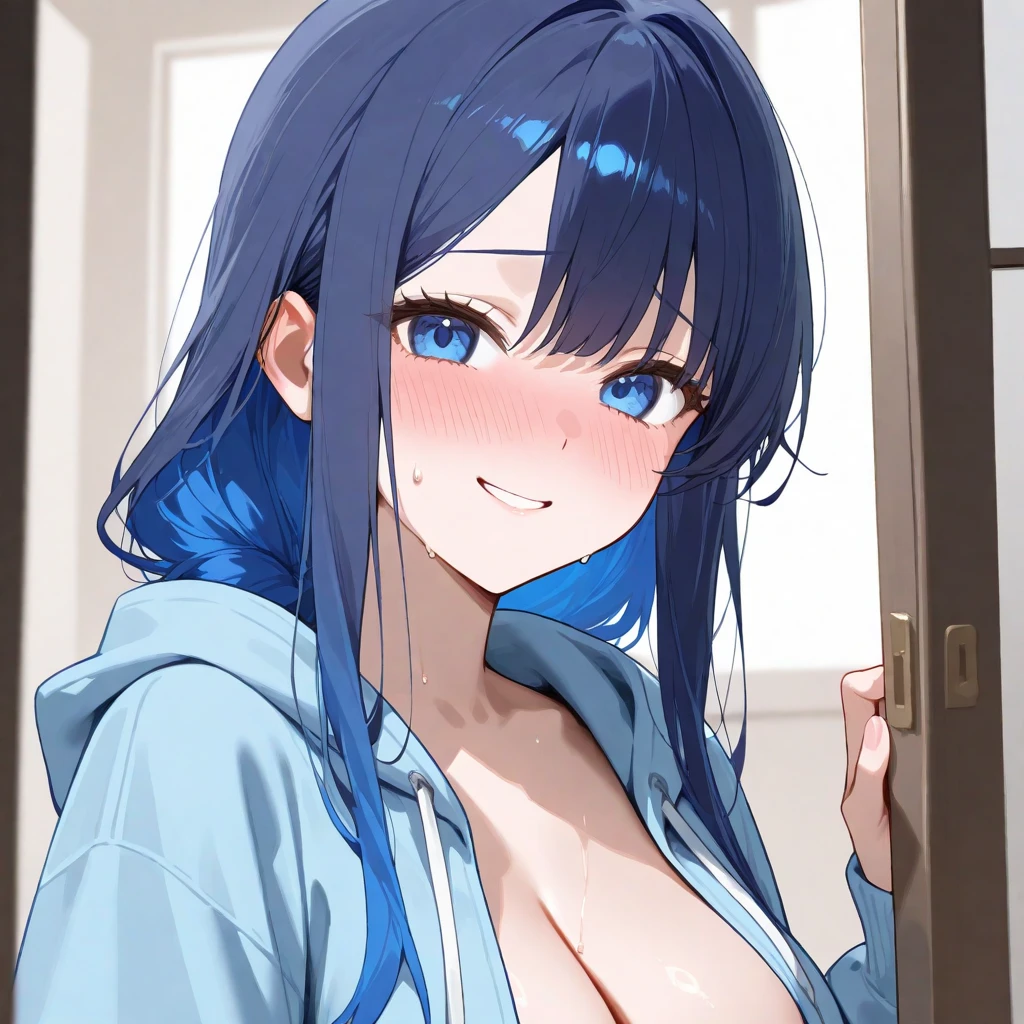 Naughty expression、Clothes that are completely visible、naked、Fine skin、beautiful、Mysterious Color