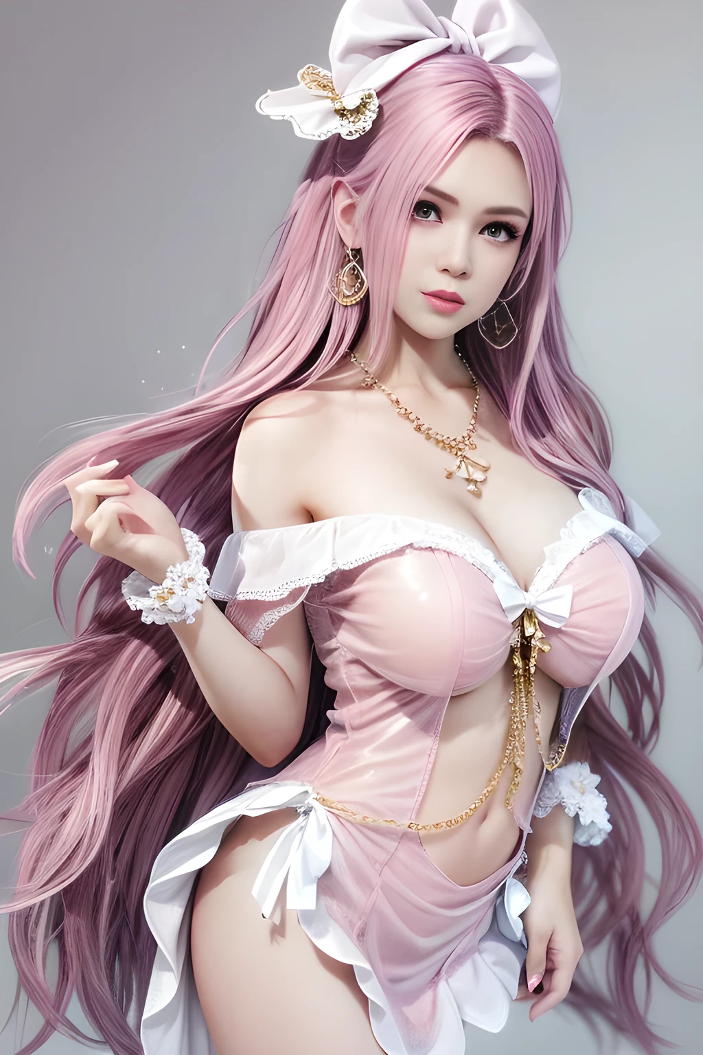 suits, anime girls with beautiful hair, art station, cute anime girls, cute anime girl portraits, cute anime girl portraits, cute realistic portraits, cute girl anime visuals, cute anime girl portraits, portraits, anime style portraits beautiful anime girls, full body, smile, (big), navel, slender waist, (big waist ), thighs, from the bottom, cleavage, from the bottom, shoulder cut light dress, big, big, sagging breasts, exposed hips, exposed navel, exposed shoulders