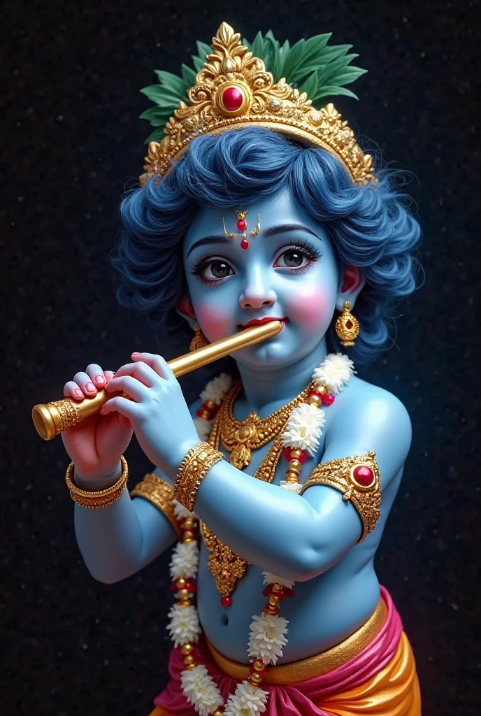 Lord krishna playing flute