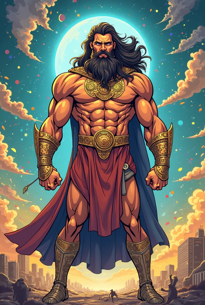 8k, obra maestra, ultra detallado, Jesuschrist as a Superhero, con una capa dorada, majestuoso, sublime, flotando en el aire.