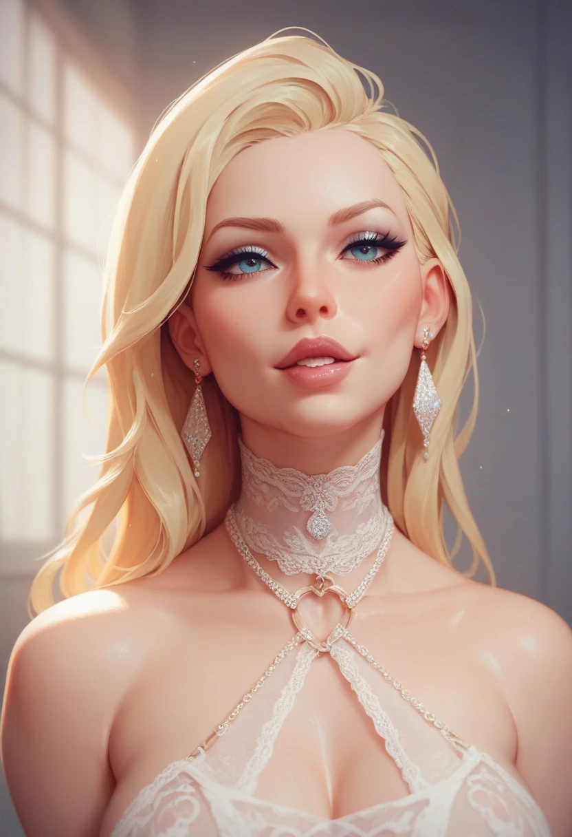 (best quality,4k,8k,highres,masterpiece:1.2),ultra-detailed,(realistic,photorealistic,photo-realistic:1.37),beautiful expressive eyes,long eyelashes,beautiful detailed lips,detailed hair and face,(She looks as if she is about to cry.),clean and flawless skin,(Very large breasts, big tits, oversized tits),Short hair,(Earrings, maid uniform),
