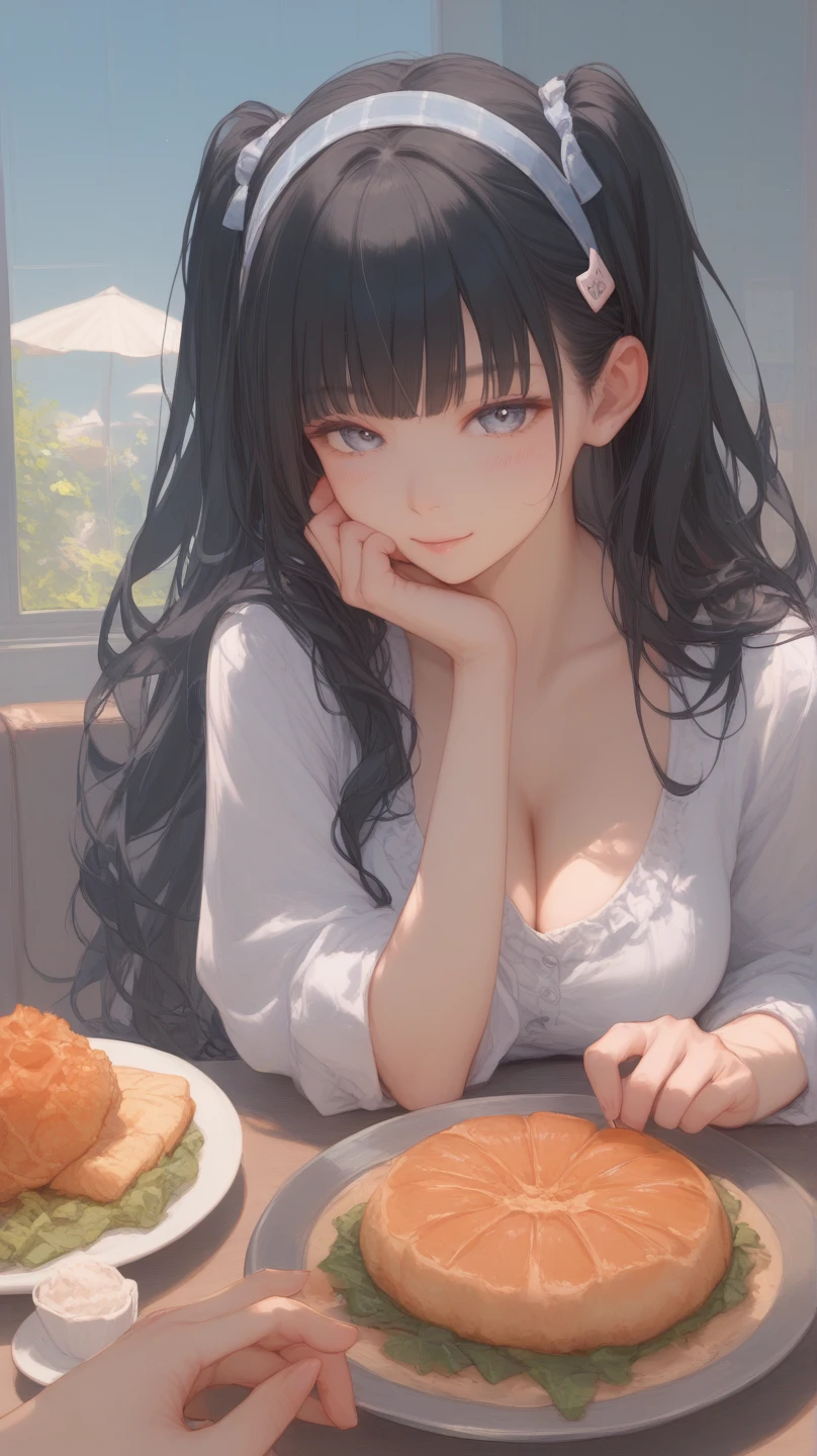 Photorealistic、Highest quality、Highest Resolution、Highest quality、8K、1人のBeautiful woman、Beautiful woman、Beautiful woman、morning、In the bet、Looks sleepy、Just woke up、