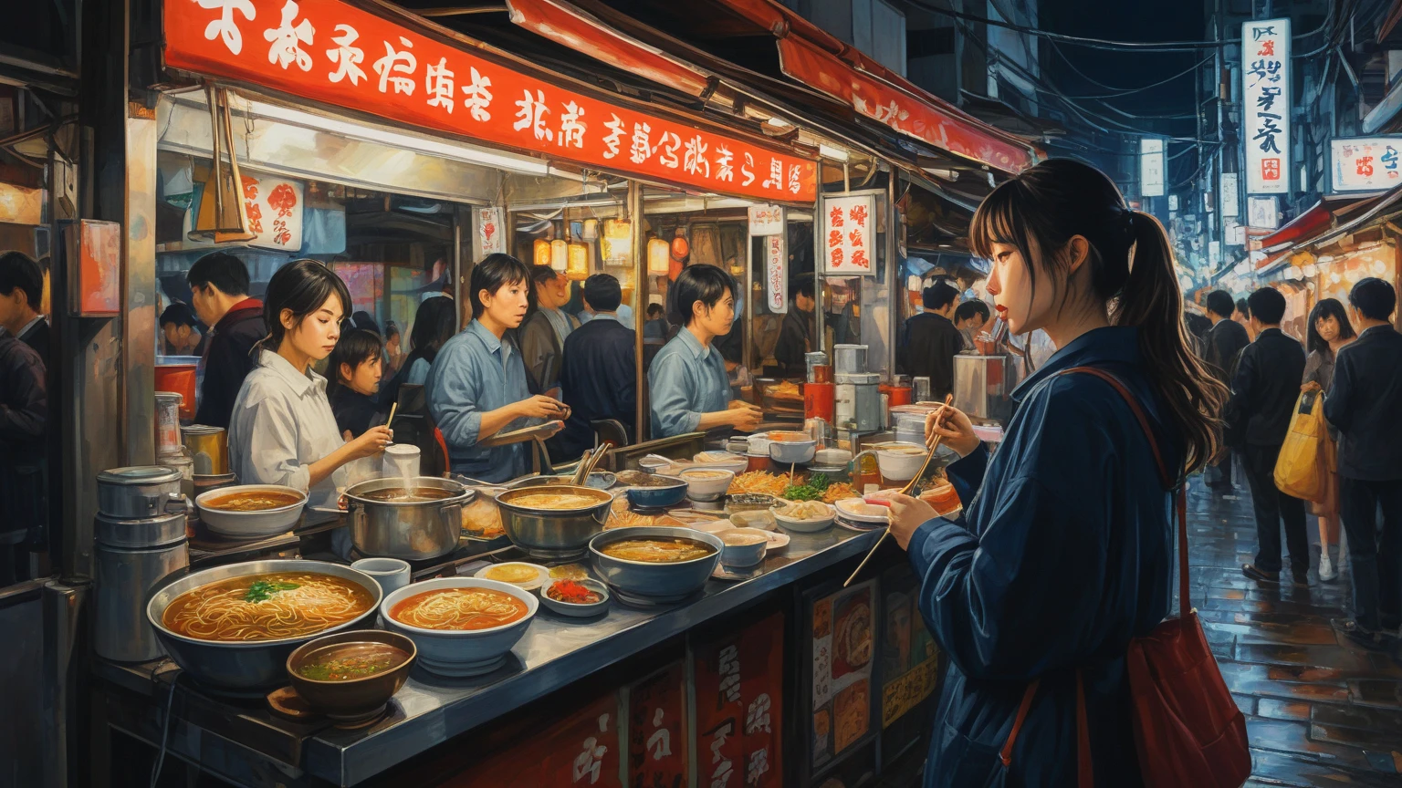 Trump eats stewed at a Chinese roadside stall --auto --s2