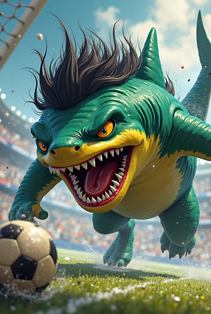 draw a Latin Pokemon trainer with a bun and curly hair, scraped on the side, with beard and mustache, next to the pokemon venusaur