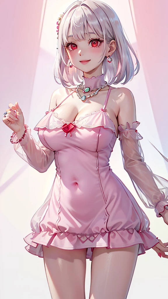 Married woman of lust, Smooth skin, Sexy openwork sexy clothing, White suspender gloss, sexy and provocative pose, busty figure, fleshy feeling, sweat leggs, Dazzling white hair, Colored expressions, The Mark of the Succubus, Revealing a heart-pounding blush, Hair gradients, High-resolution fine textures, Depth of field effect, Brilliant lighting effects, lightand shade contrast, Ray tracing and flare effects, Shot with a Sony FE camera, Best texture。, Renaissance