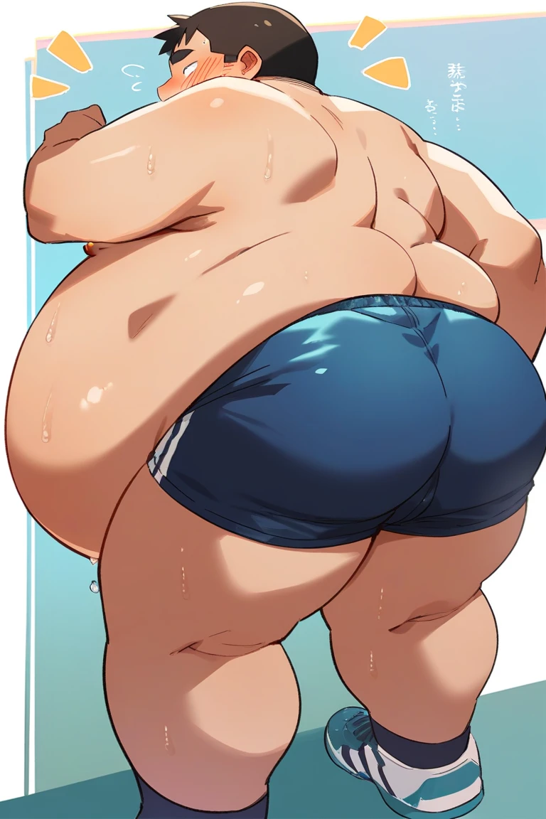 beautiful, ((chubby)), (very short hair),(tomboy), (breast) (pudgy face), (naughty) (high school students) , (plump), ((young)), (androgynous), (boyish), (handsome), ((thick)), (shota), ((overweight)), (by hinahara hajime), (by daichi kouta), (beefy), (nipples), (little brat), (naughty brat), (へそ), (ぽっちゃりした体), (belly), (naked)