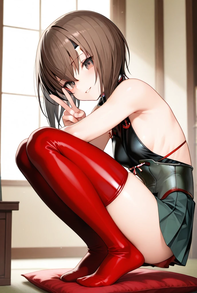 ​masterpiece、top-quality、1girl in、milf、brown-eyed、Bewitching smile、shinny skin、(Nice leg line:1.3)、thin-waist、huge breasts
BREAK
school uniform、neck tie、(pencil skirts))、high heels
break
park,crowd,depth of fields,Look at viewers,crouching down,from the rear,The upper part of the body,Sexy legs