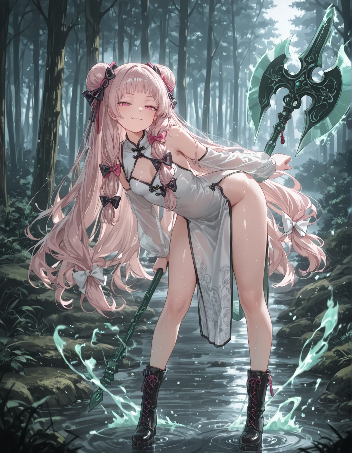 ((Girl vaginal licking tentacles:1.2)),wet hanging open, ((wet months:1.2)), wear bra, (((Blush on:1.3)), ((Wet clothes:1.2)), ((Wet hanging:1.2)),((Behind view:1.0)), Kneel, White lace lingerie, Lying on a high platform railing,fox ear,woman,14 years old,,city,night,(((black tight miniskirt bodysuit))),(wet with sweat),open mouth smile(()),(()),((baby girl body shape)),blush、surprised face,(((Tentacles wrap around the body)))(((raped by tentacles)))(((Tentacles wrap around the body)))(((raped by tentacles))),((Girl vaginal licking tentacles:1.0)),((blush on:1.3)),((wet clothes:1.2)),((wet hanging:1.2)), open leg, under the water,((heart-shaped pupil:1.2)), white hair,(((Blush on:1.3)), ((Wet clothes:1.2)), ((Wet hanging:1.2)) , Behind view, Kneel, Lying on a high platform railing