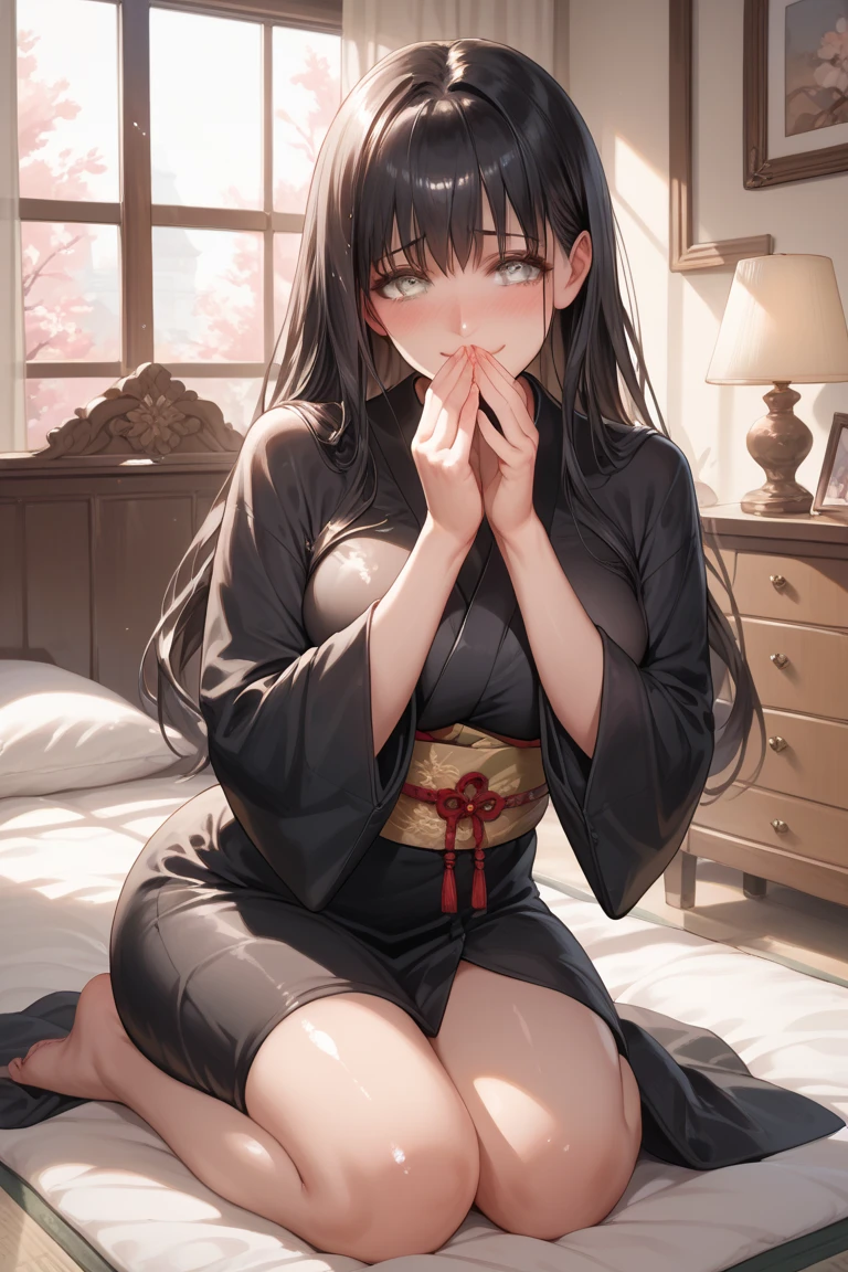 freirenfern, fern, cabelo roxo, long hair, purples eyes, Blunt bangs, goddess of beauty, ((Perfect Anatomia)), image behind, wet, shiny pupils, (thick ass, a girl), bend over a table, (work of art, highest quallity, high resolution, 8k:1.2), (アニメ), super resolution, highly detailed and beautiful, highly detailed beautiful girl, high-detailed face, highly-detailed eyes, Perfect Anatomia, cowboy shot, CG Unity 8k altamente detalhado, (chinese cheongsam, forst),