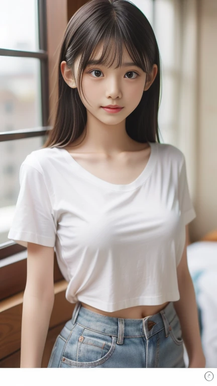 score_9, score_8_up, score_7_up, score_6_up, score_5_up, score_4_up, BREAK, source_real, raw, photo, Realistic photography, rating_explicit, 1 japanese girl, cute, large breast, large ass, underboob, blouse, shorts, indoors