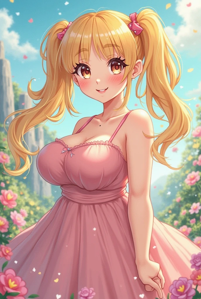 Highest quality, Super detailed, (Ultra-high resolution,8k), Ultra-high definition 4K, (Perfect Anatomy, Anatomically correct), ((5 cute idol groups)), (Women's dress with detailed floral print), (Beautiful Eyes), (Detailed eyes), (High-quality facial beauty), (Live debut), (Photorealistic), (Big Breasts), Soft Skin, Glowing Skin, Bright lighting, ((High Jump)), (cute), colorful, Goddess-like beauty