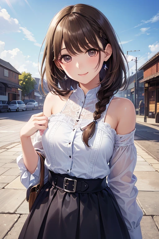 Best quality, beaucoup girl, with beautiful decent casual clothes, perfect body, perfect hair perfect face and a vision from genshin impact