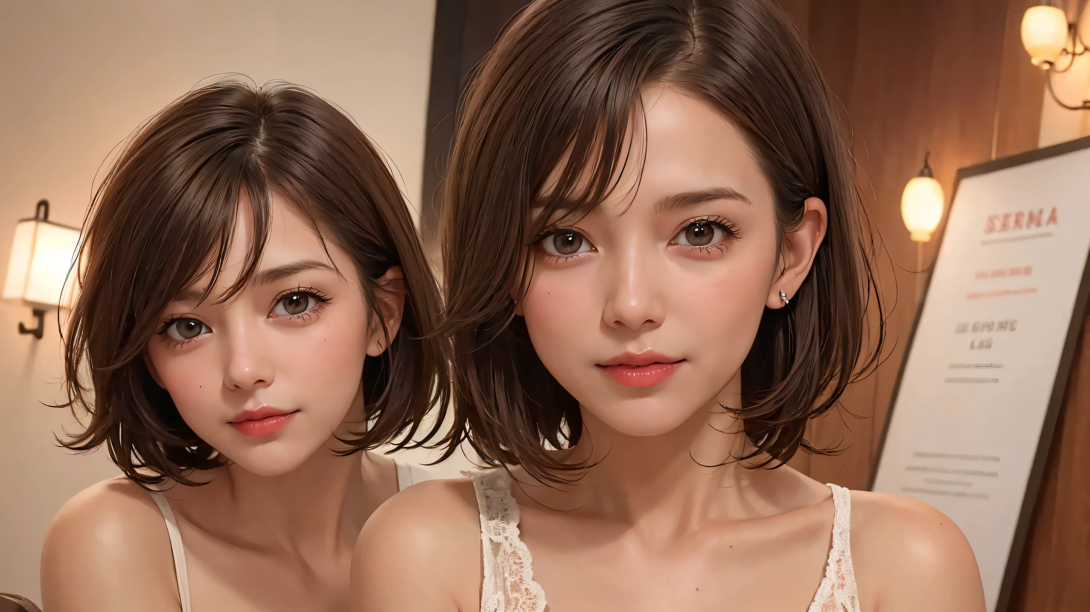 RAW photo, a 22-year-old-girl, upper body, (raecmbr-2650:0.9), (r4ec4mbr4:0.95), (1girl), (realistic), (photo-realistic:1.5), lipstick, (freckles:0.5), (short hair), multicolor hair, necklace, (RAW photo, 8k uhd, film grain), Sharp Eyeliner, Blush Eyeshadow With Thick Eyelashes, extremely delicate and beautiful, 8k, soft lighting, high quality, highres, sharp focus, extremely detailed, during the day, (sunlight on face), beautiful detailed eyes, extremely detailed eyes and face, masterpiece, cinematic lighting, (high detailed skin:1.2), 8k uhd, dslr, soft lighting, high quality, film grain, Fujifilm XT3
