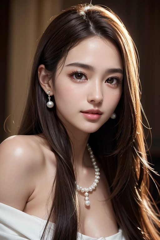 Beautiful college girl in the city, masterpiece, light makeup, red lips, brown hair, widely disheveled, street background, beautiful and elegant. Very fine details, masterpiece, authentic texture, realism of movie lighting, perfect work, 16k, high resolution, exquisite facial features, blue eyes, Japanese idol, beautiful face, lovely smile, next to chestnut, Beautiful hair, charm, big breasts, erect nipples, cleavage, thick muscles, glowing skin, white skin, oily skin, shiny skin with oil, thin camisole, big sparkling eyes, soft skin, wet, earrings, Collars, tattoos, raining, soaking wet, wet camisoles, transparent nipples,