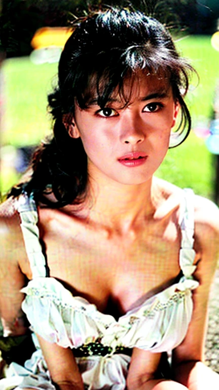 (8k、RAW Photos、highest quality、masterpiece:1.2)、(Realistic、Realistic)、1 Japanese girl、(((30 Years Old)))、(Short hair)、((Black Hair))、((White Lingerie))、((Huge Breasts))、((Petite Woman))、skeletally correct