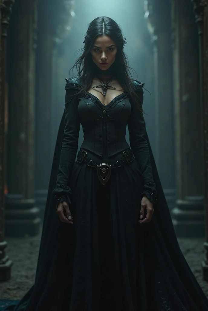 ((best quality)), ((masterpiece)), night, 1girl, low angle, female mage in catacombs, dark fantasy, dramatic cinematic lighting, soft edge lighting, professional, dramatic cinematic lighting, hard edge lighting, cold vibrant colors, (dusty air:1.3)