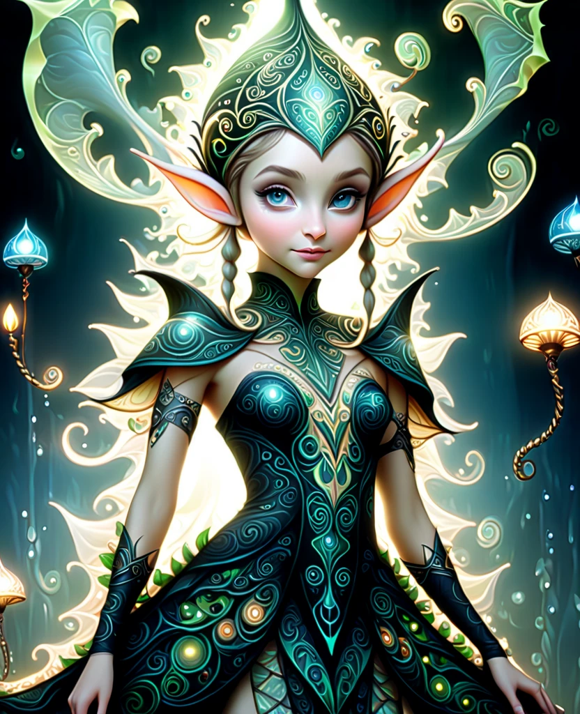 Luminism, fantasy acrylic, digital painting, closeup cute innocent woman playing in living room with flying cute animal elves and cherubs, having fun, closeup portrait, gothic, baroque, fairytale, dynamic lighting, artstation, Peter Mohrbacher , craola, WLOP , masterpiece, silver glitter,erotix
