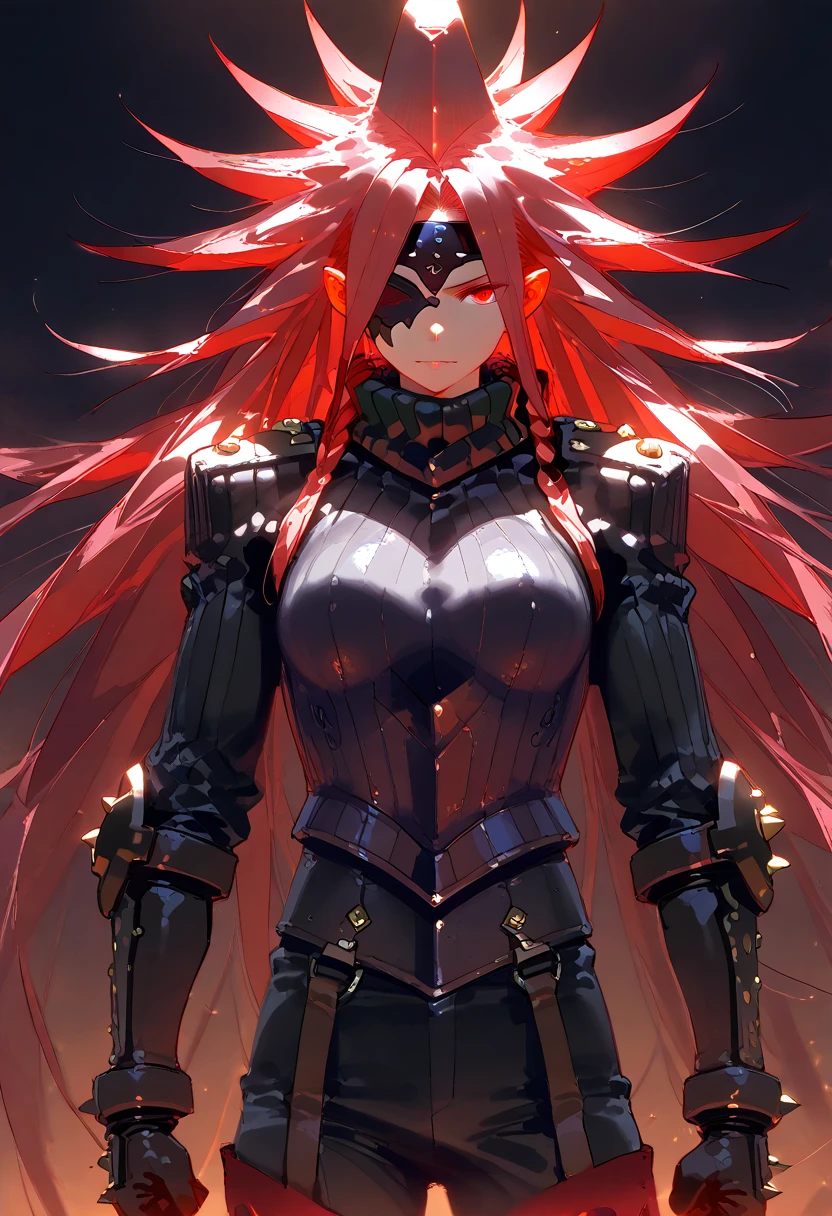 Wearing black and red clothes、red haired woman, Character portraits inspired by Kojima Fumi, pixiv, New line plus, Attractive anime girl, Oppei Cyberpunk, Detailed anime character art, female anime character, Rias Gremory, Biomechanics OPPEIN, Asuka suit under clothes!, Official Character Art, Charming anime girl, Kitagawa Marin Fan Art