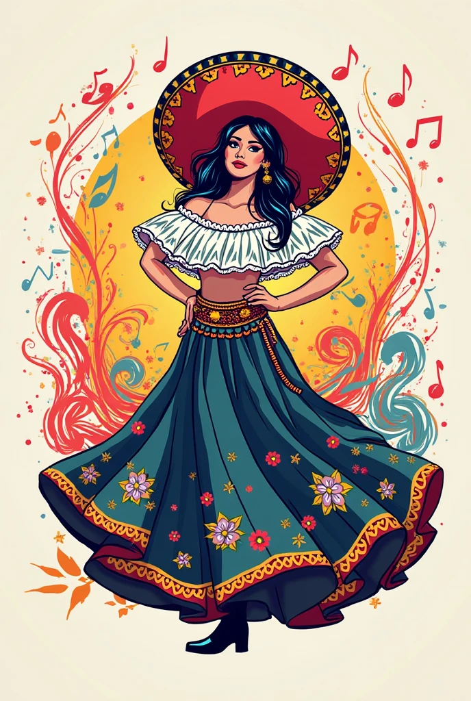 Create a flayer of a rumbera chiva, Leave a space to put the location, the tour, phone numbers, and price per person women and men, that the flayer is attractive to the eyes of young people
