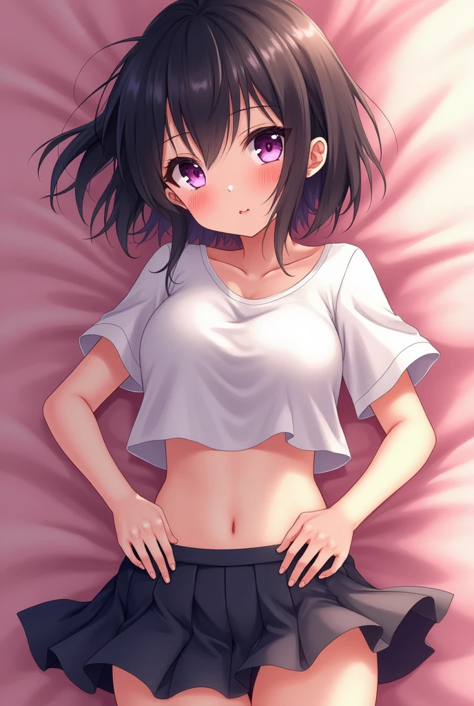 Naked Japanese schoolgirl 10 years old,Spread your legs and show your crotch、A photo of underwear scattered around